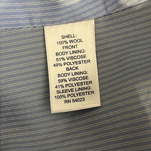 Banana Republic | Wool gray suit jacket/blazer Mens size 44L sport coat plaid - Picture 8 of 10